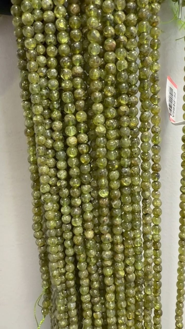 Peridot Round Beads Strand A 5-6mm