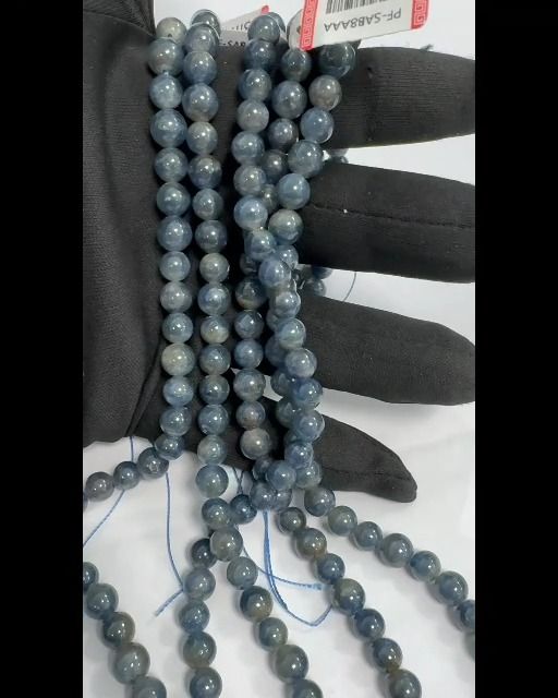 Blue Sapphire AAA round beads 6.5-7.5mm on 40cm thread