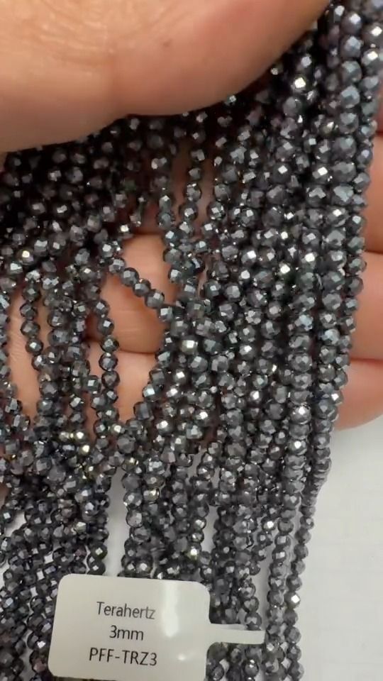 Terahertz Faceted Beads Strand A 3mm