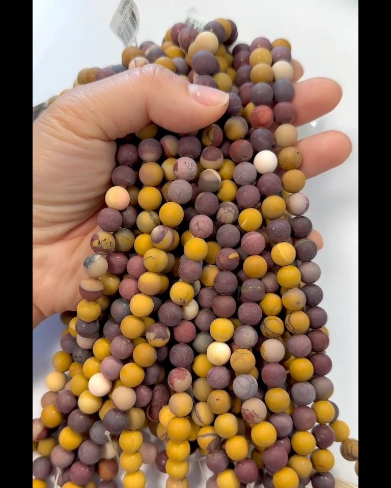 Jasper Mokaite A 8mm matte beads on a 40cm thread