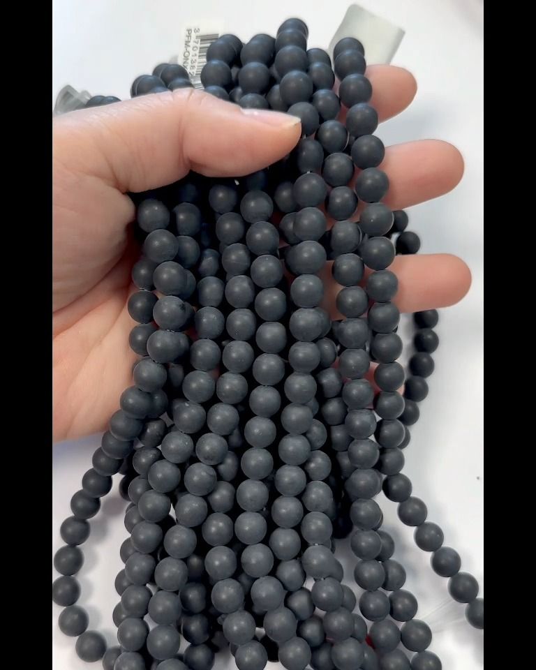 Onyx A matt beads 8mm on a 40cm thread