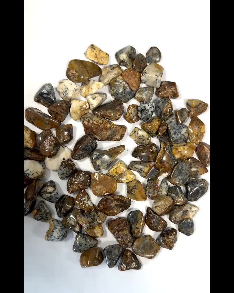 Dentrite Opal A tumbled stones 1-2cm 250g