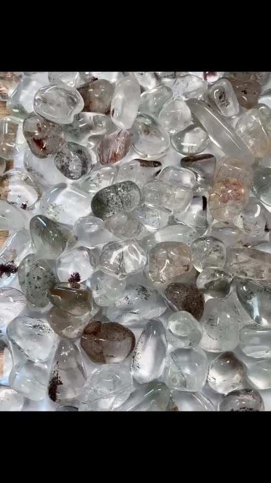 Ghost Quartz AB tumbled stones 250g