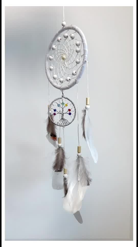 White Dreamcatcher - Diameter 11cm