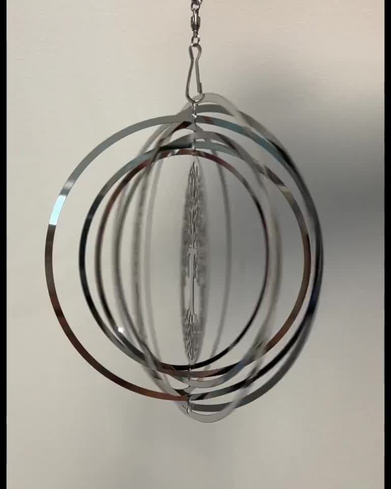 Wind chime 3D steel tree of life 15cm